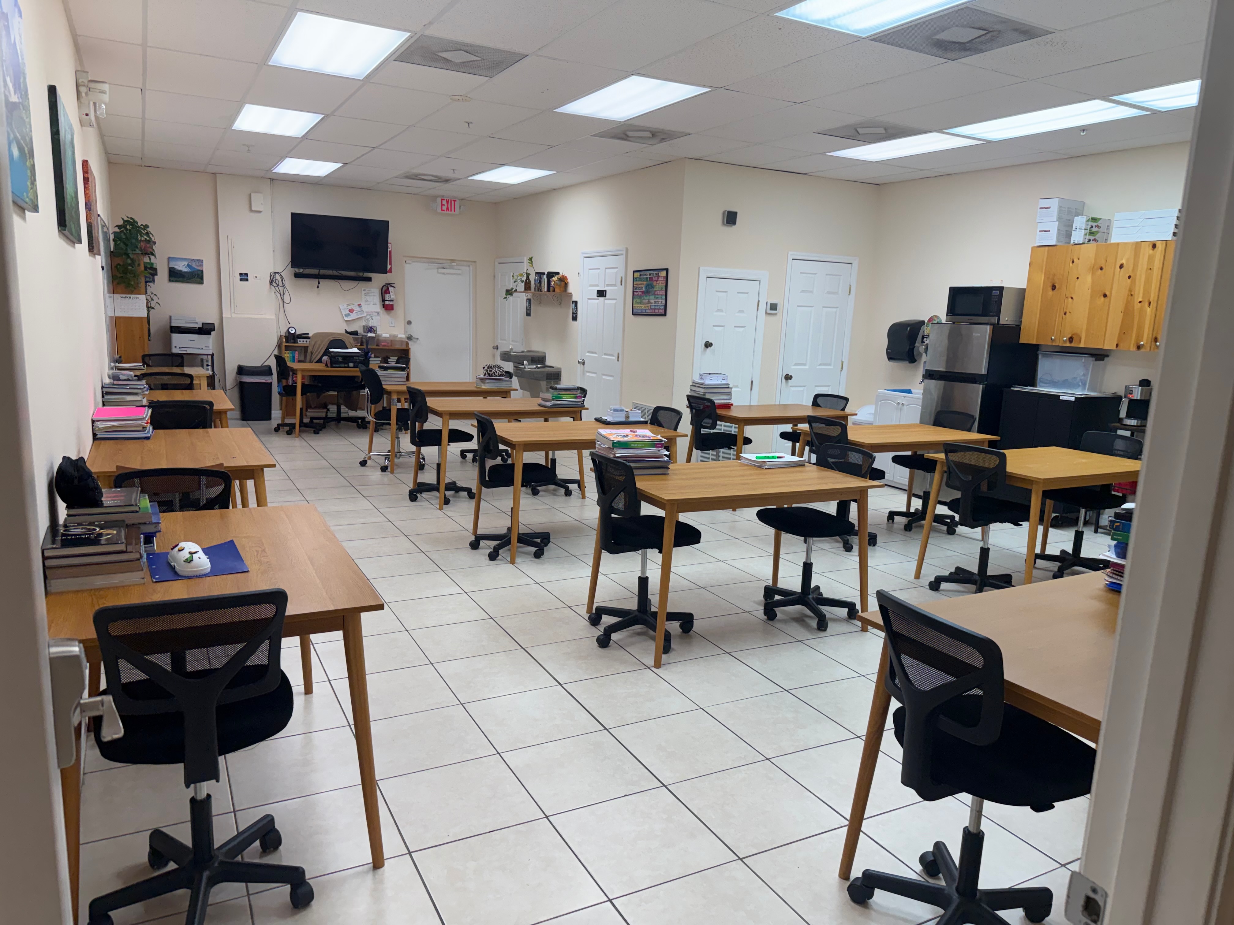 Middle School classroom